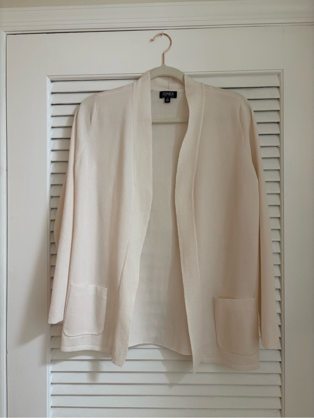 Jones New York Blush Open-Front Knit Cardigan – Size S/M